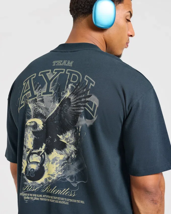 Relentless Eagle Oversized T Shirt