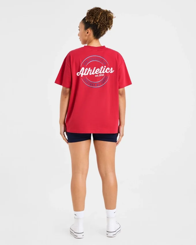 Retro Athletics Club Oversized T Shirt