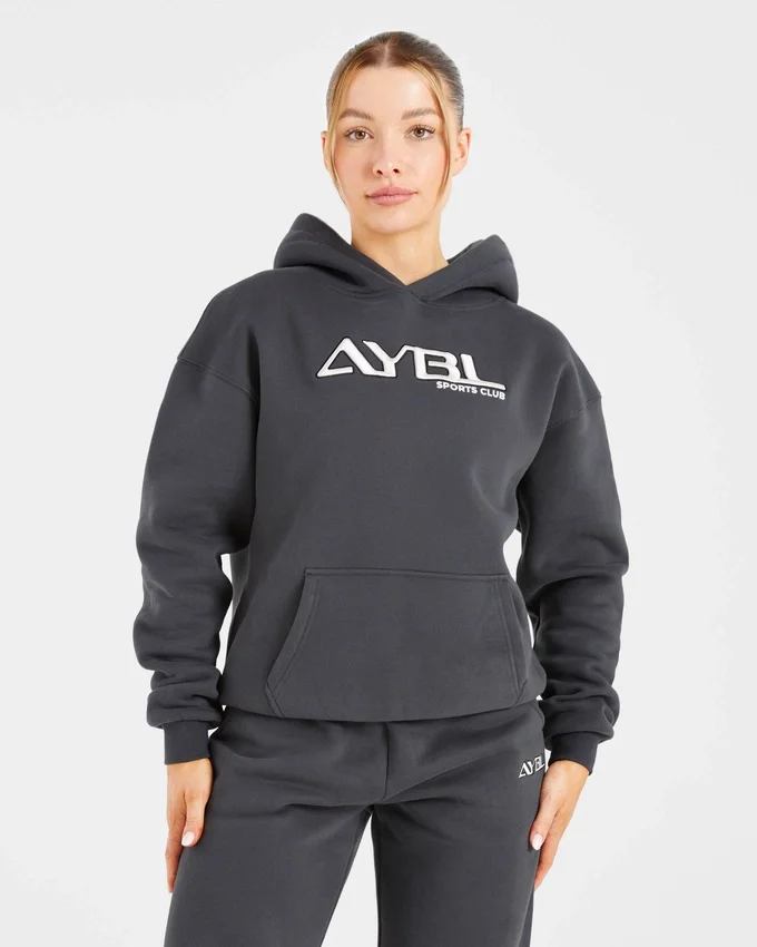 Retro Embroidered Oversized Hoodie