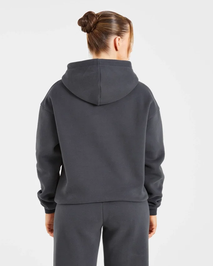 Retro Embroidered Oversized Hoodie