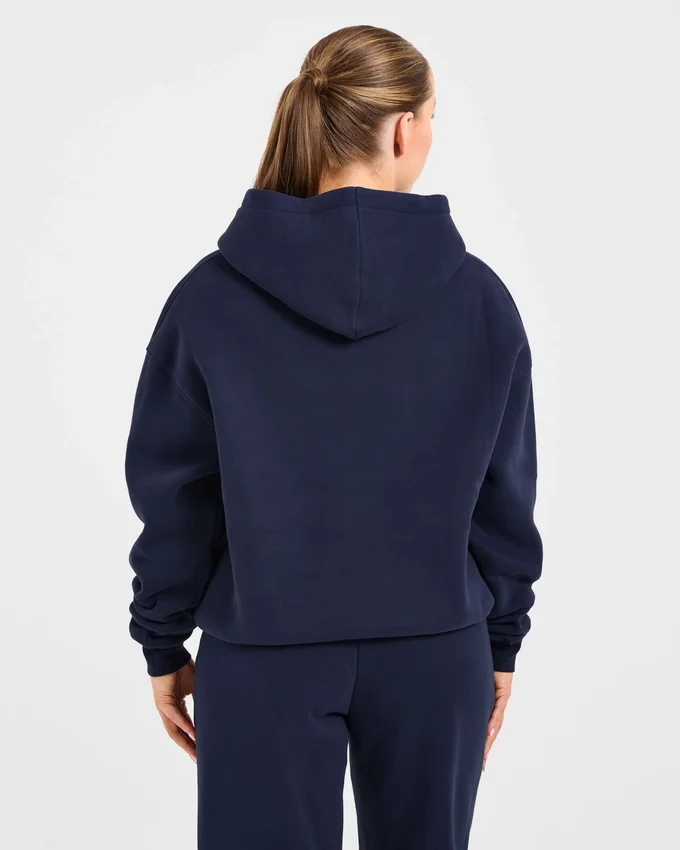 Retro Embroidered Oversized Hoodie