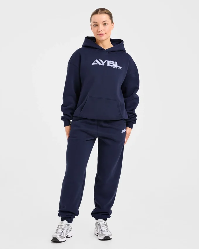 Retro Embroidered Oversized Hoodie