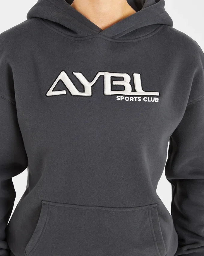 Retro Embroidered Oversized Hoodie