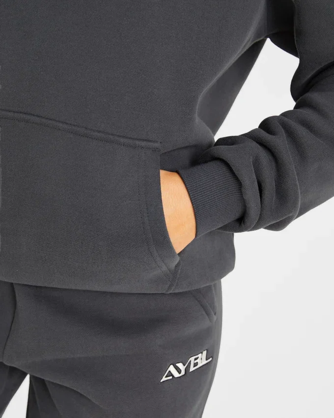 Retro Embroidered Oversized Hoodie