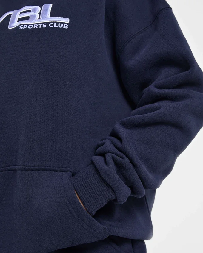 Retro Embroidered Oversized Hoodie
