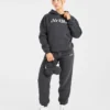 Retro Embroidered Oversized Hoodie