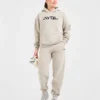 Retro Embroidered Oversized Hoodie