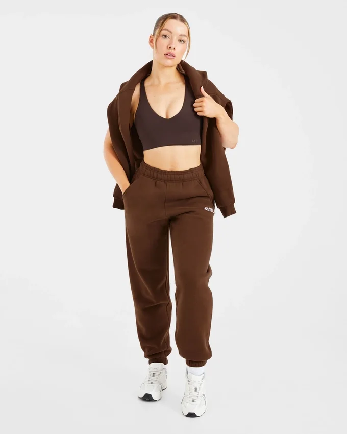 Retro Embroidered Oversized Joggers