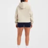 Script Embroidered Oversized Hoodie