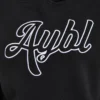 Script Embroidered Oversized Hoodie