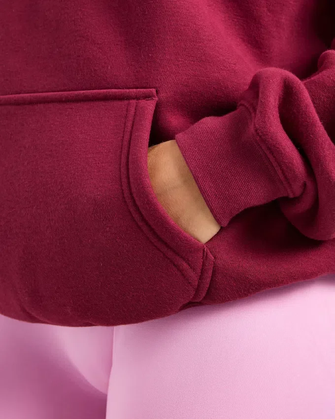 Script Embroidered Oversized Hoodie