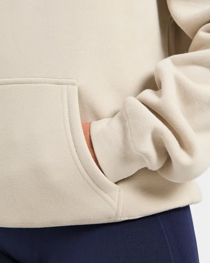 Script Embroidered Oversized Hoodie