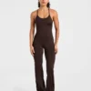 Sculpt Backless Flared All In One