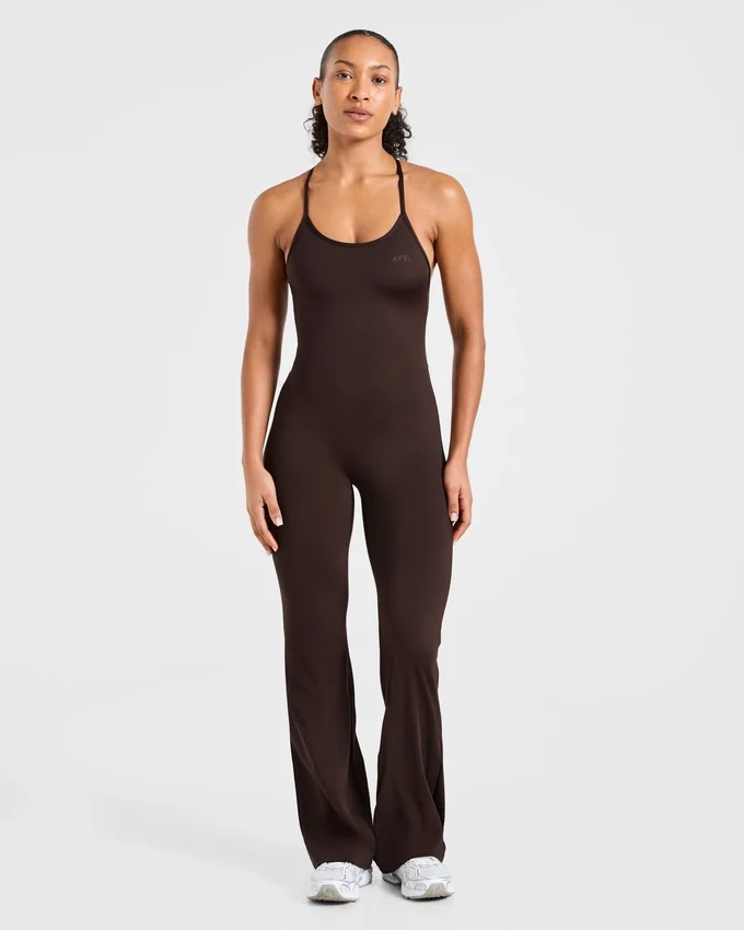 Sculpt Backless Flared All In One