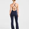 Sculpt Backless Flared All In One