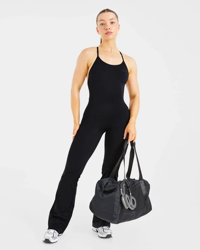 Sculpt Backless Flared All In One