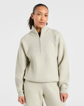 Soft Oversized Knitted 1/4 Zip