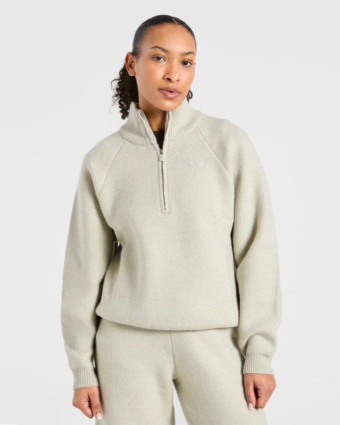 Soft Oversized Knitted 1/4 Zip