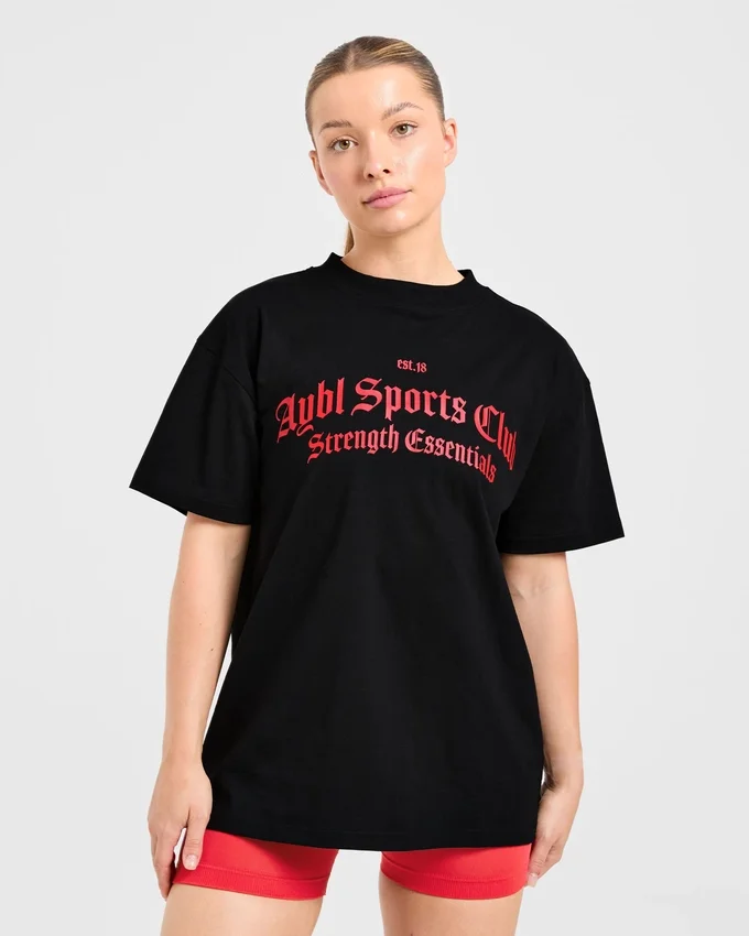 Sports Club Gothic Oversized T Shirt