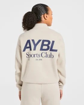 Sports Club Oversized 1/4 Zip Pullover