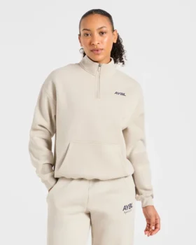 Sports Club Oversized 1/4 Zip Pullover