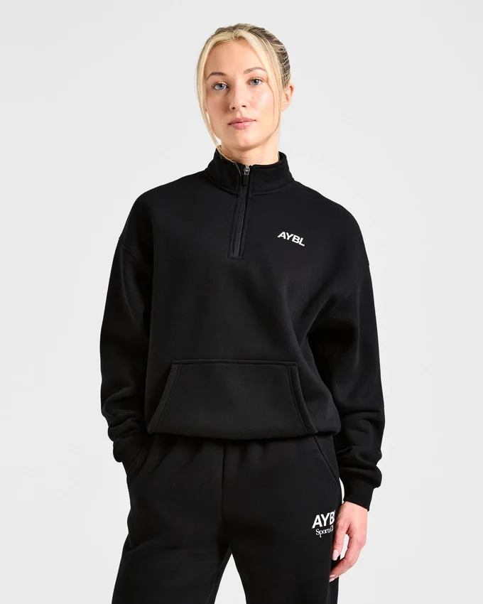 Sports Club Oversized 1/4 Zip Pullover
