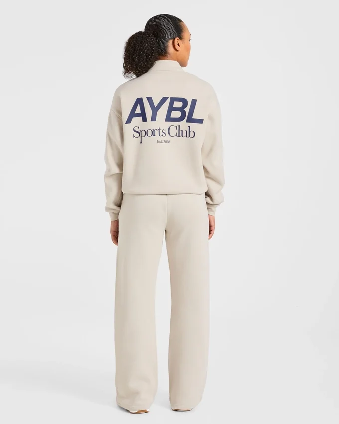 Sports Club Oversized 1/4 Zip Pullover