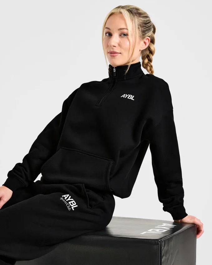 Sports Club Oversized 1/4 Zip Pullover