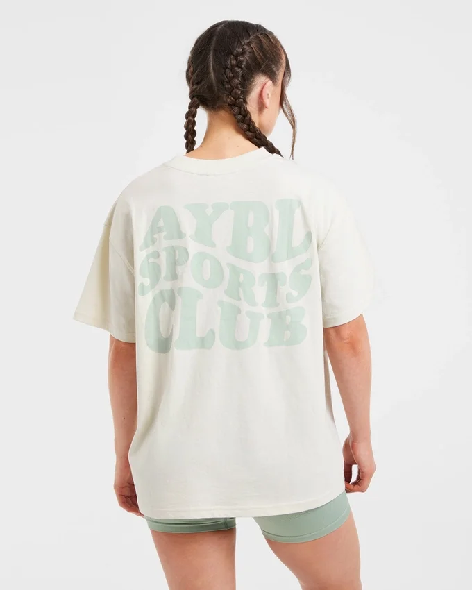 Sports Club Wavy Oversized T Shirt