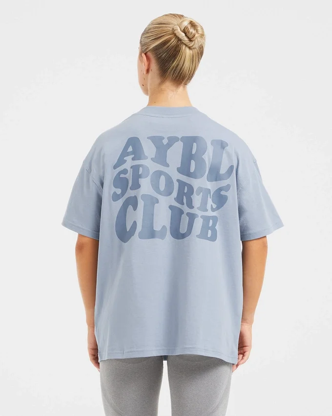 Sports Club Wavy Oversized T Shirt