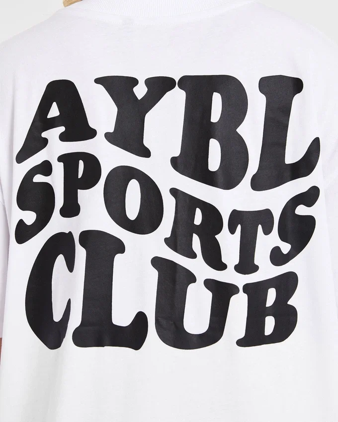 Sports Club Wavy Oversized T Shirt
