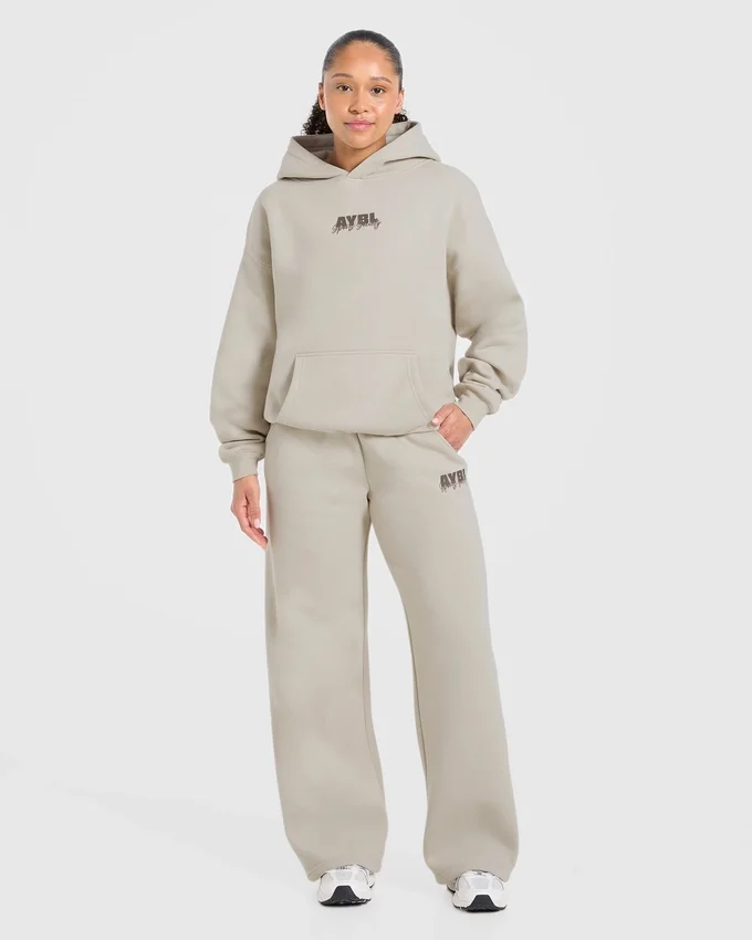 Sports Society Oversized Straight Leg Joggers