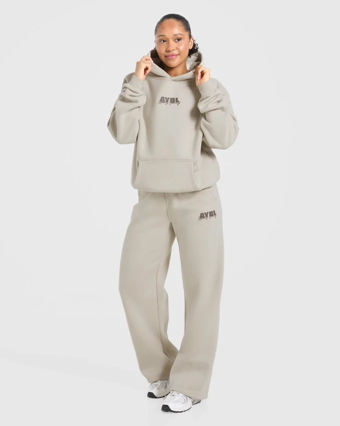 Sports Society Oversized Straight Leg Joggers