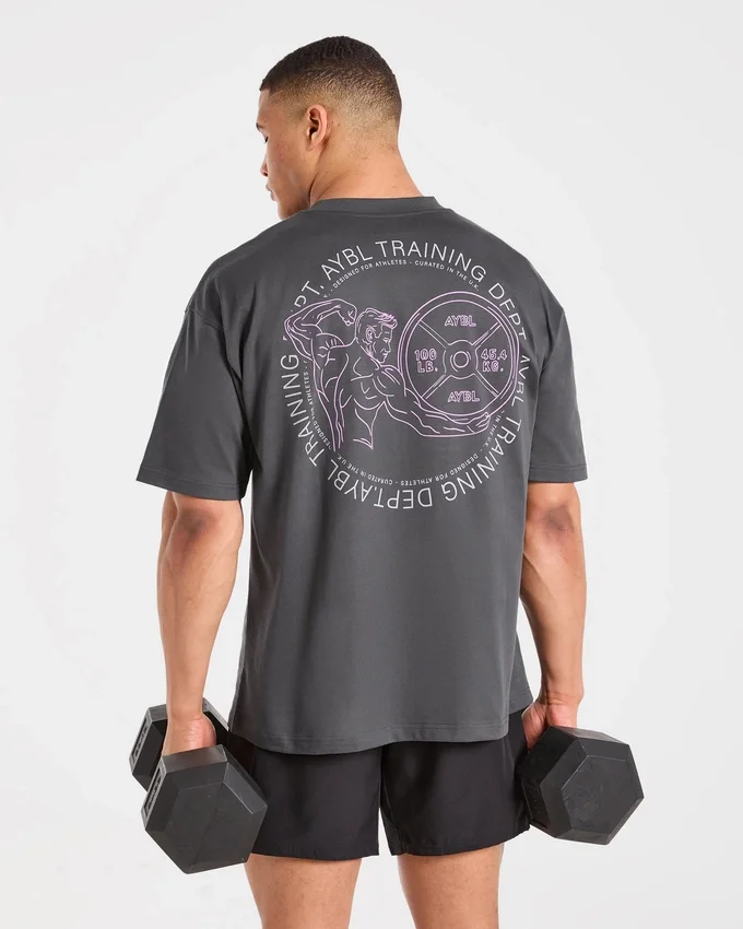 Training Dept. Illustration Oversized T Shirt