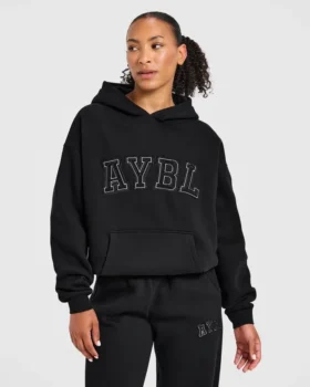 Varsity Applique Oversized Hoodie