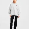 Varsity Minimal Logo Oversized Knitted Hoodie