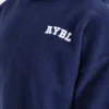 Varsity Minimal Logo Oversized Knitted Hoodie