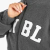 Varsity Oversized Fleece Zip Up Jacket