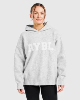 Varsity Oversized Knitted Hoodie