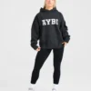 Varsity Oversized Knitted Hoodie