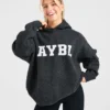 Varsity Oversized Knitted Hoodie