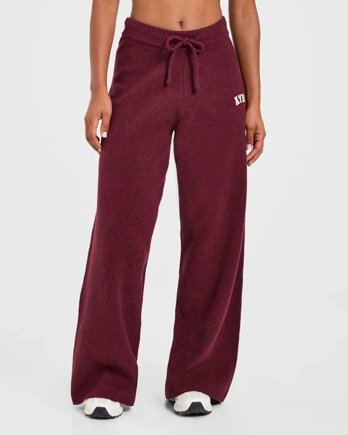 Varsity Oversized Knitted Joggers