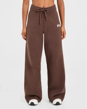 Varsity Oversized Knitted Joggers