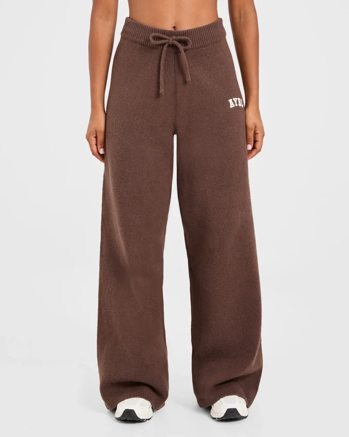 Varsity Oversized Knitted Joggers