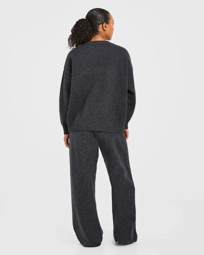 Varsity Oversized Knitted Joggers