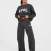 Varsity Oversized Knitted Joggers