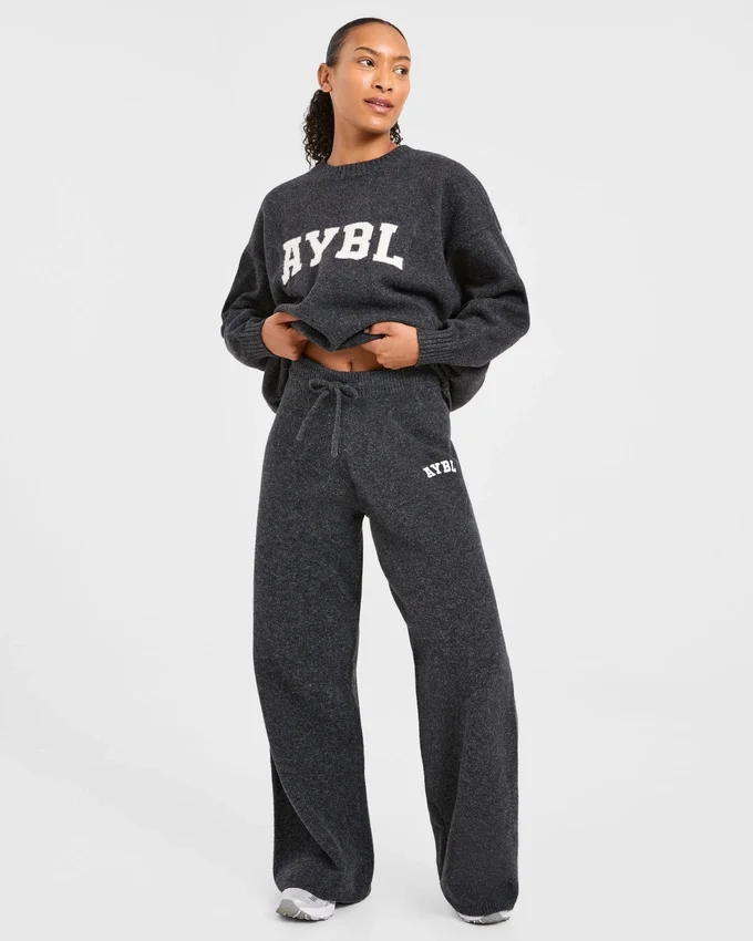 Varsity Oversized Knitted Joggers