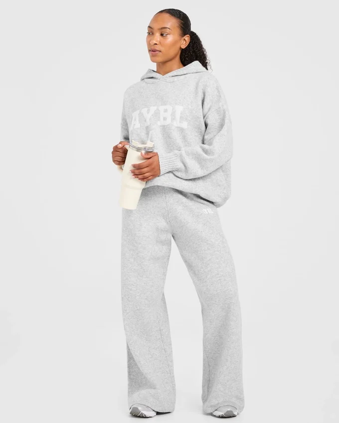 Varsity Oversized Knitted Joggers