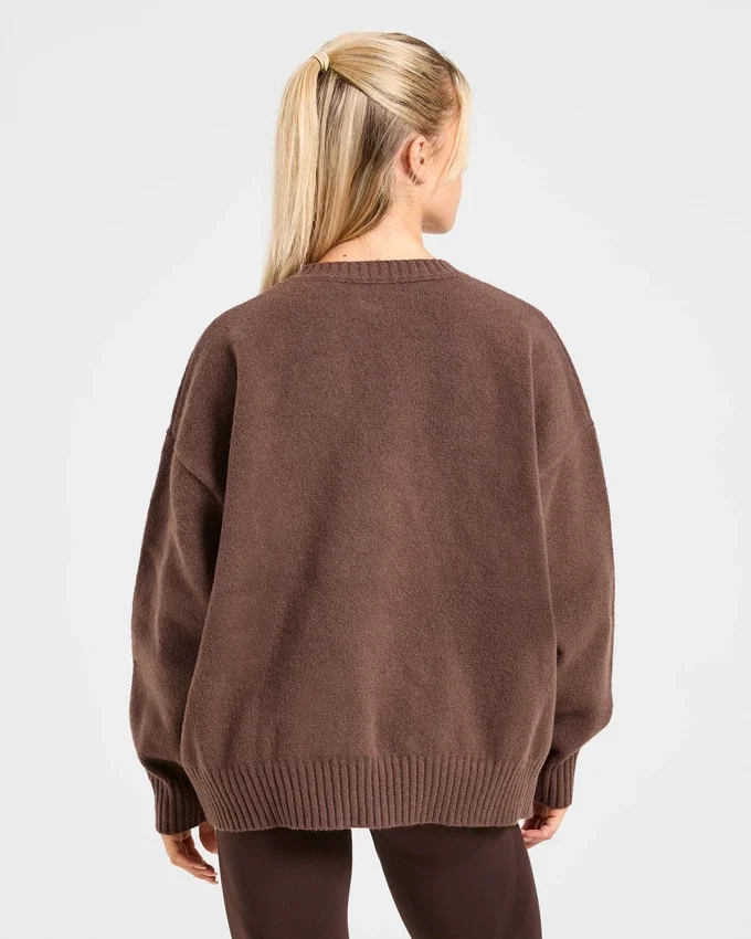 Varsity Oversized Knitted Sweater