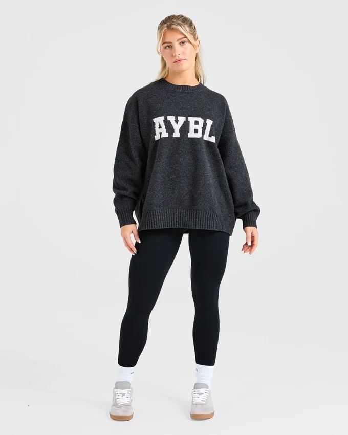 Varsity Oversized Knitted Sweater